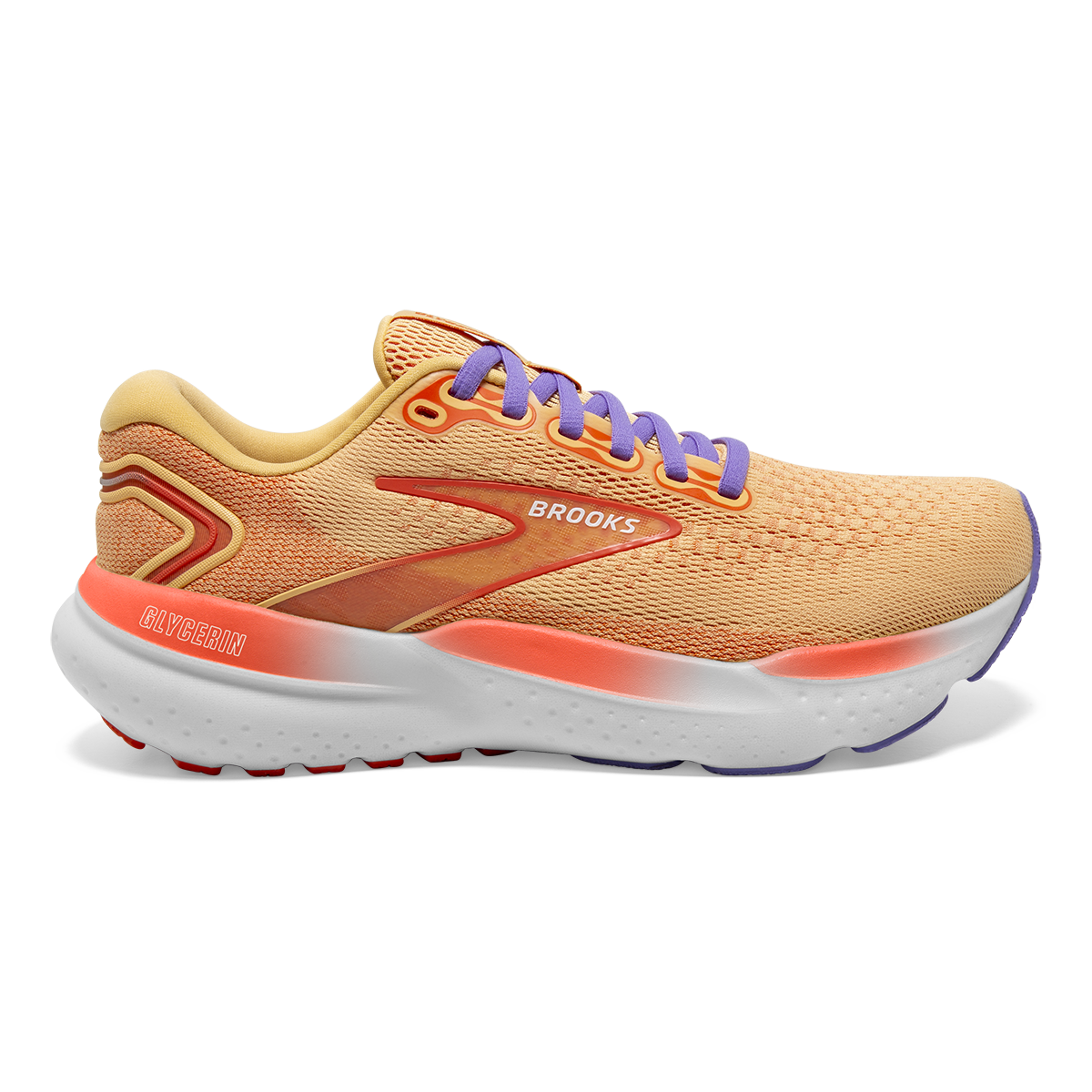 Brooks Glycerin 21 Sunburst Nasturtium Purple Fit2Run