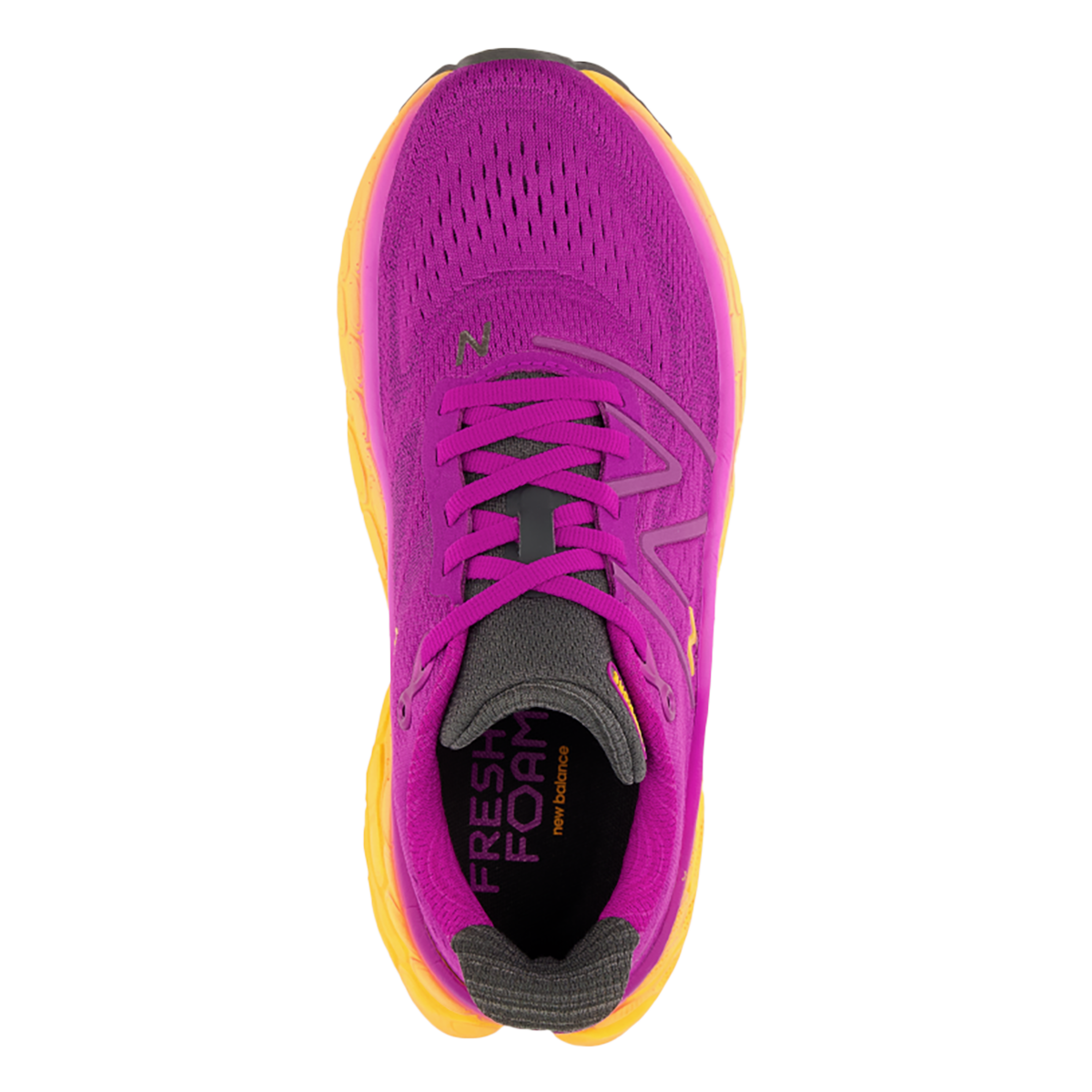New Balance Fresh Foam X More V4 - Purple Punch - Hot Marigold - Blacktop