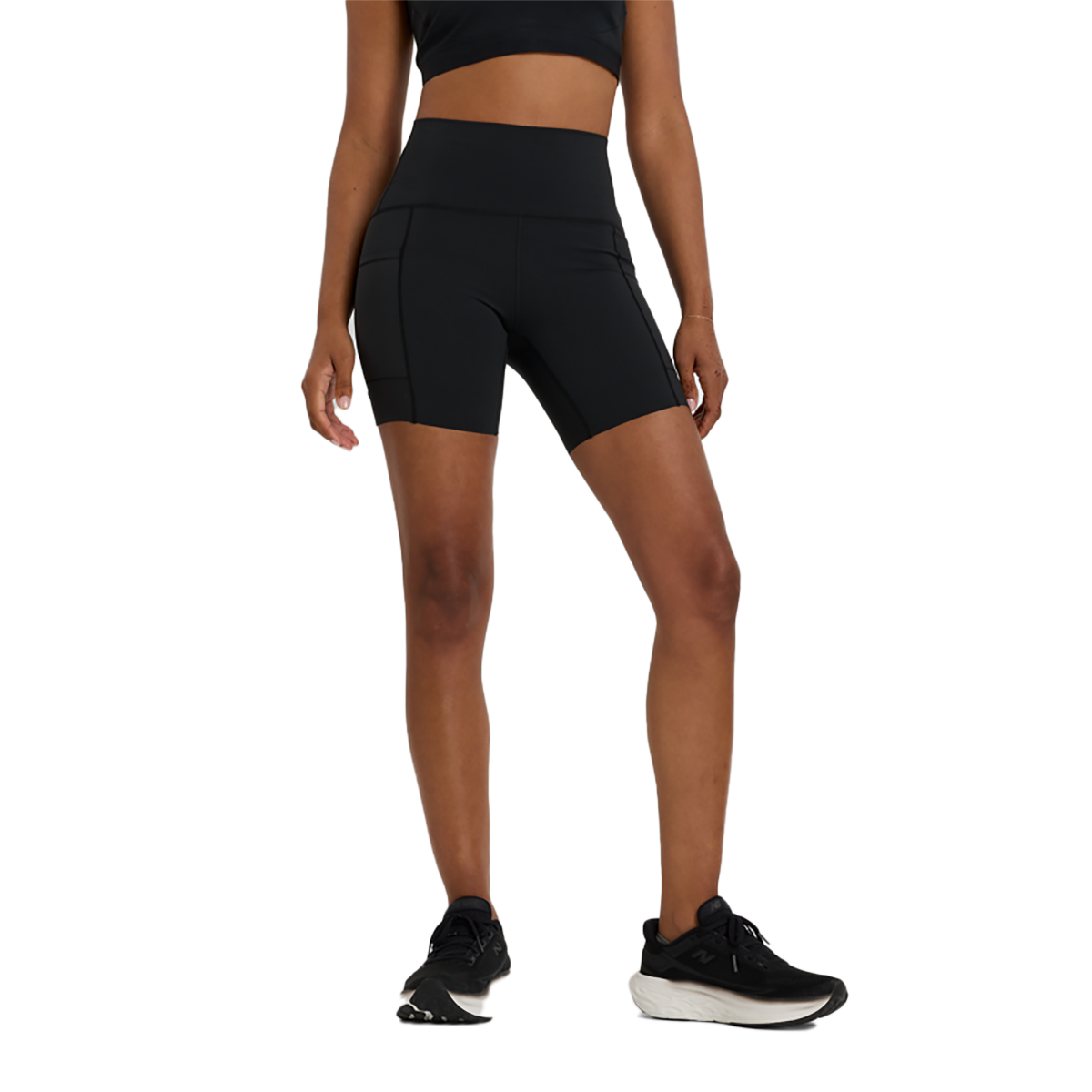 New Balance Sleek Pocket High Rise Short 6
