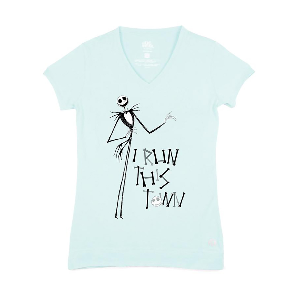 Raw Threads Jack Skellington Run this Town V-Neck, , large image number null