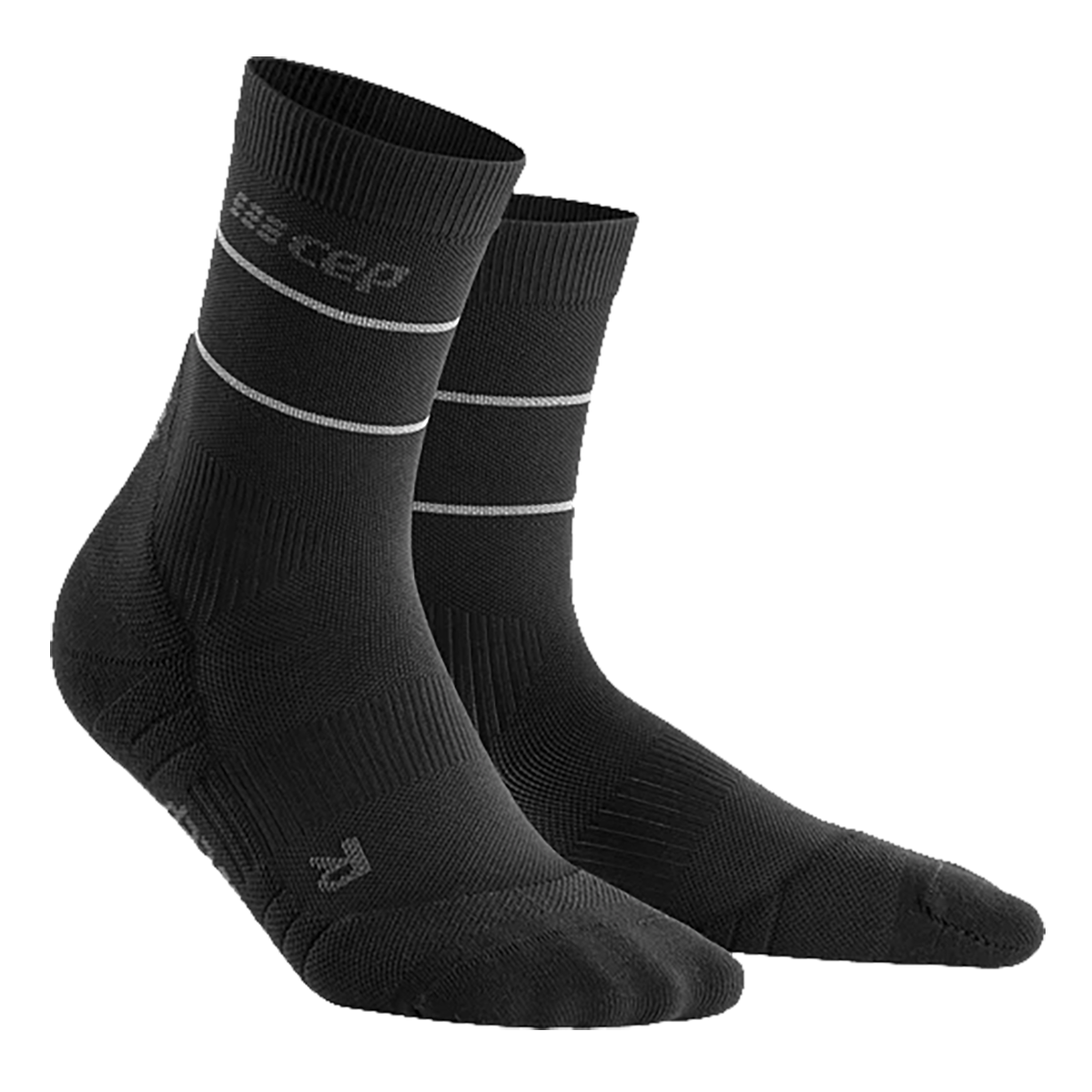 CEP Reflective Compression Mid-Cut Socks, , large image number null