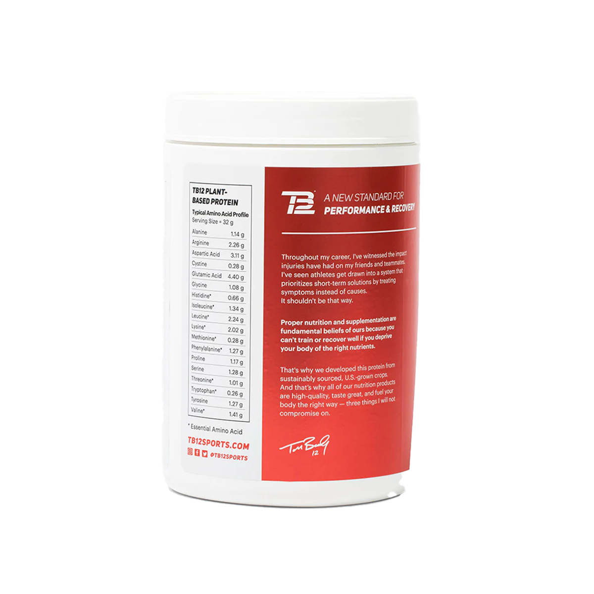 TB12 Plant Based Protein 2.33lb, , large image number null