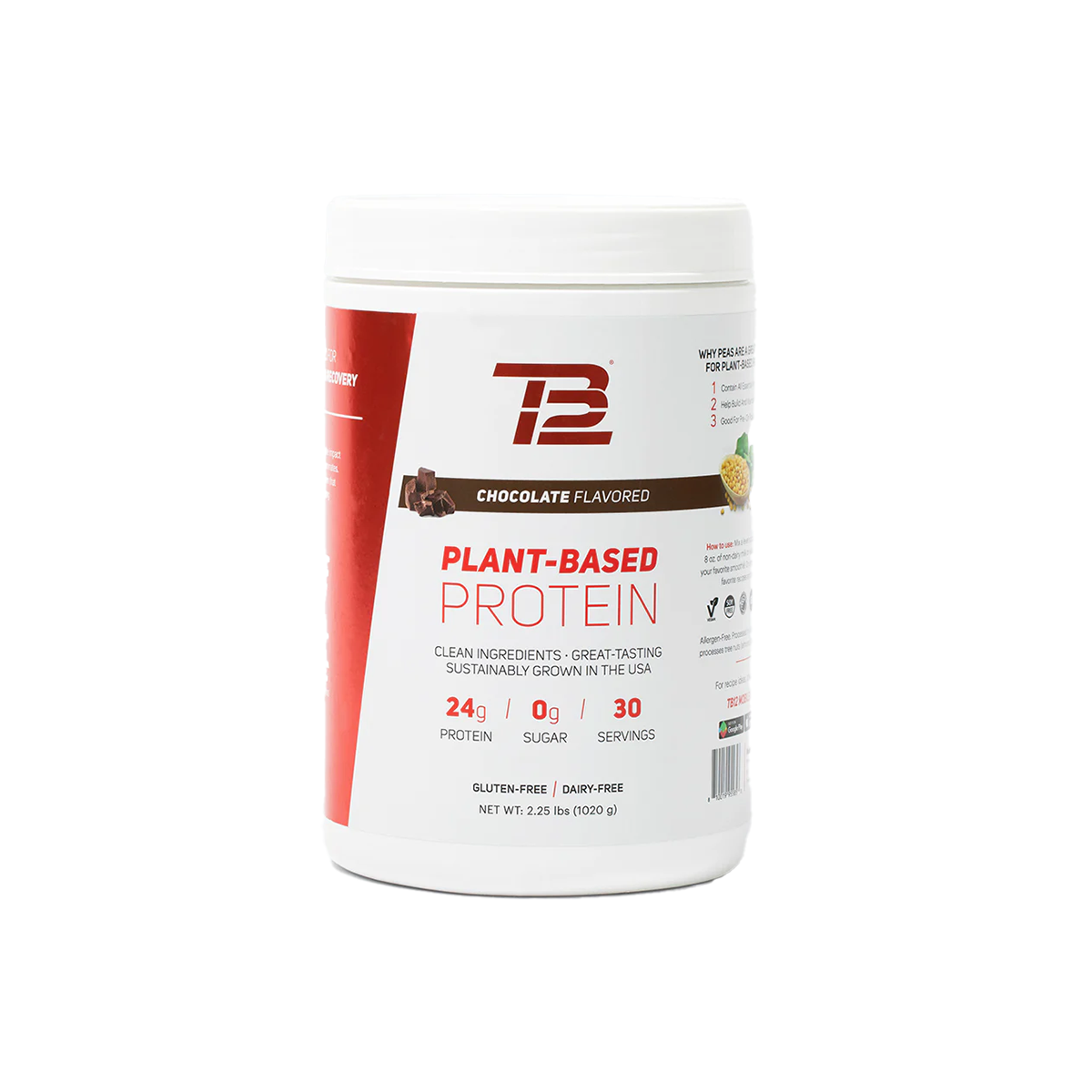 TB12 Plant Based Protein 2.33lb, , large image number null