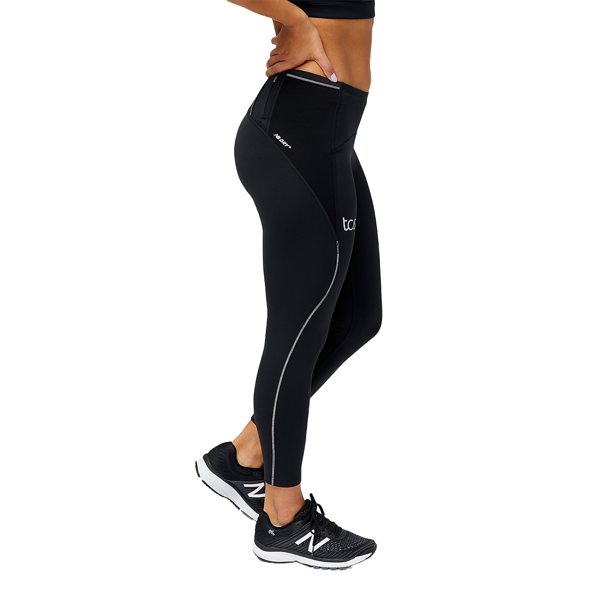 New Balance Impact Run leggings in black